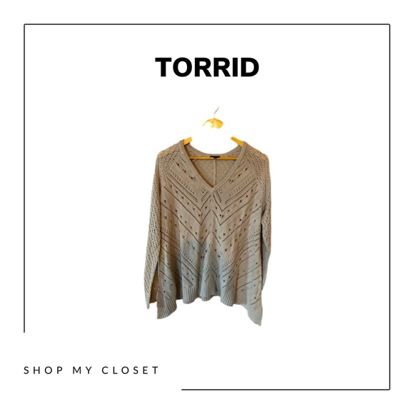 Torrid - Beige Sweater - NWOT - Picture 1 of 3